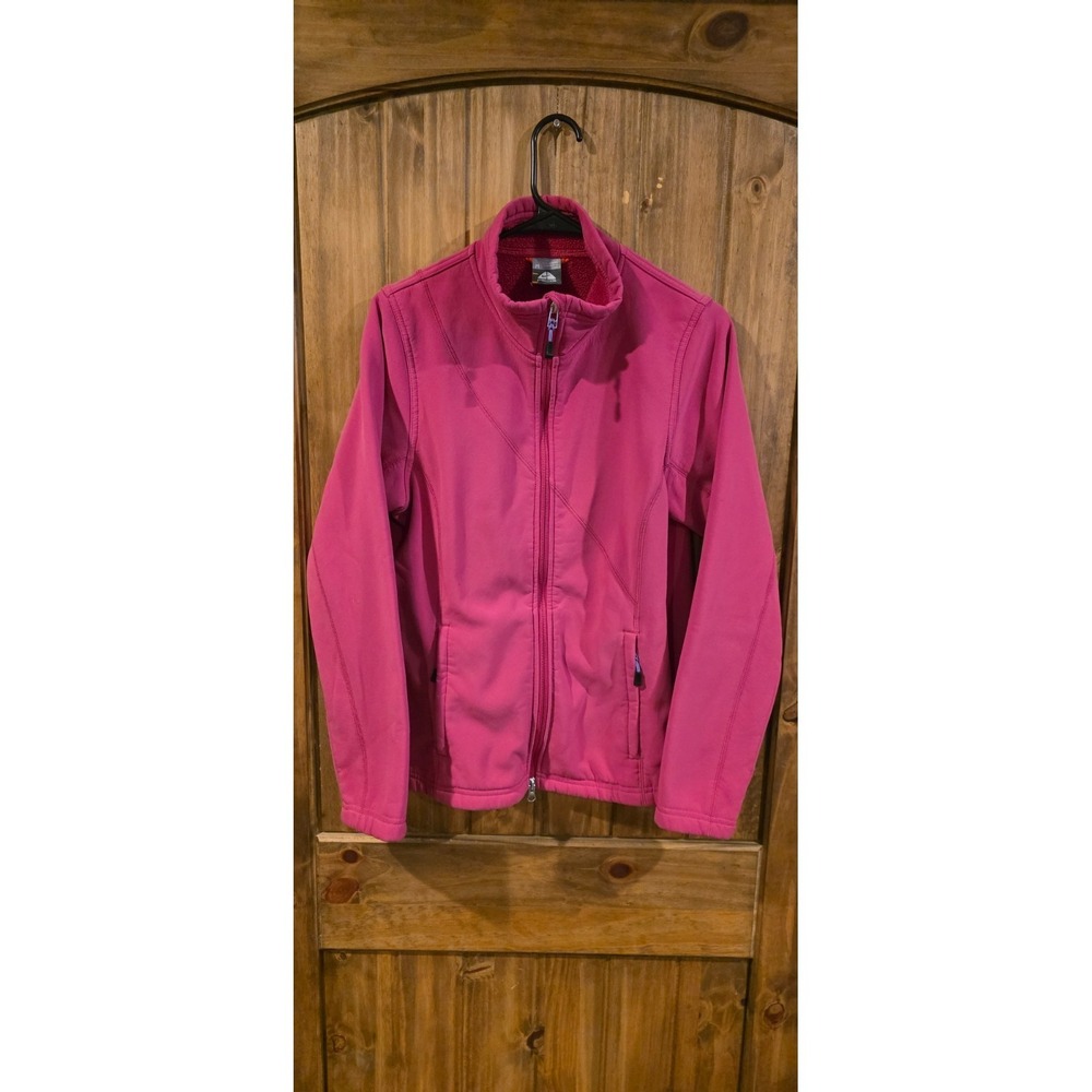 Nike ACG Jacket Womens Medium Pink Full Zip‎ Fleece Lined Softshell Athletic